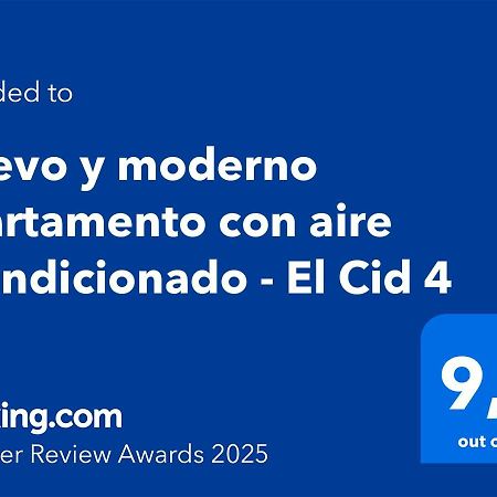 בוריאנה Nuevo Y Moderno Apartamento Con Aire Acondicionado - El Cid 4 מראה חיצוני תמונה